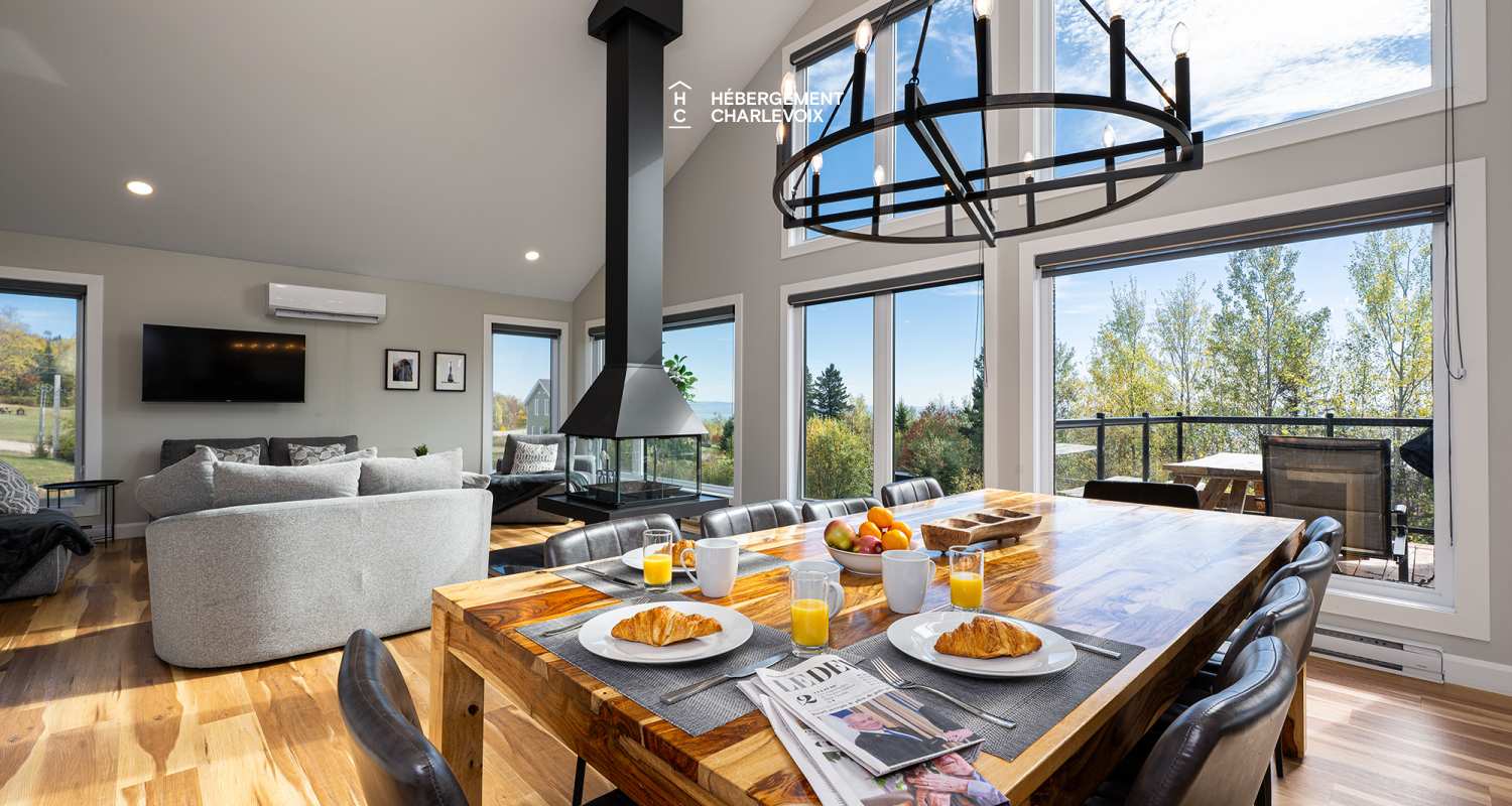 AUB-49H - Séjour inoubliable dans Charlevoix avec vue sur le fleuve 