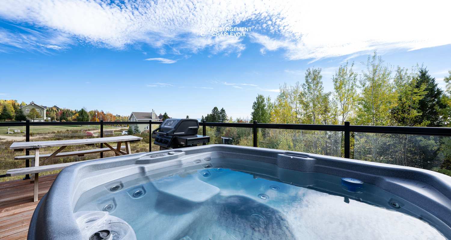 AUB-49H - Séjour inoubliable dans Charlevoix avec vue sur le fleuve 