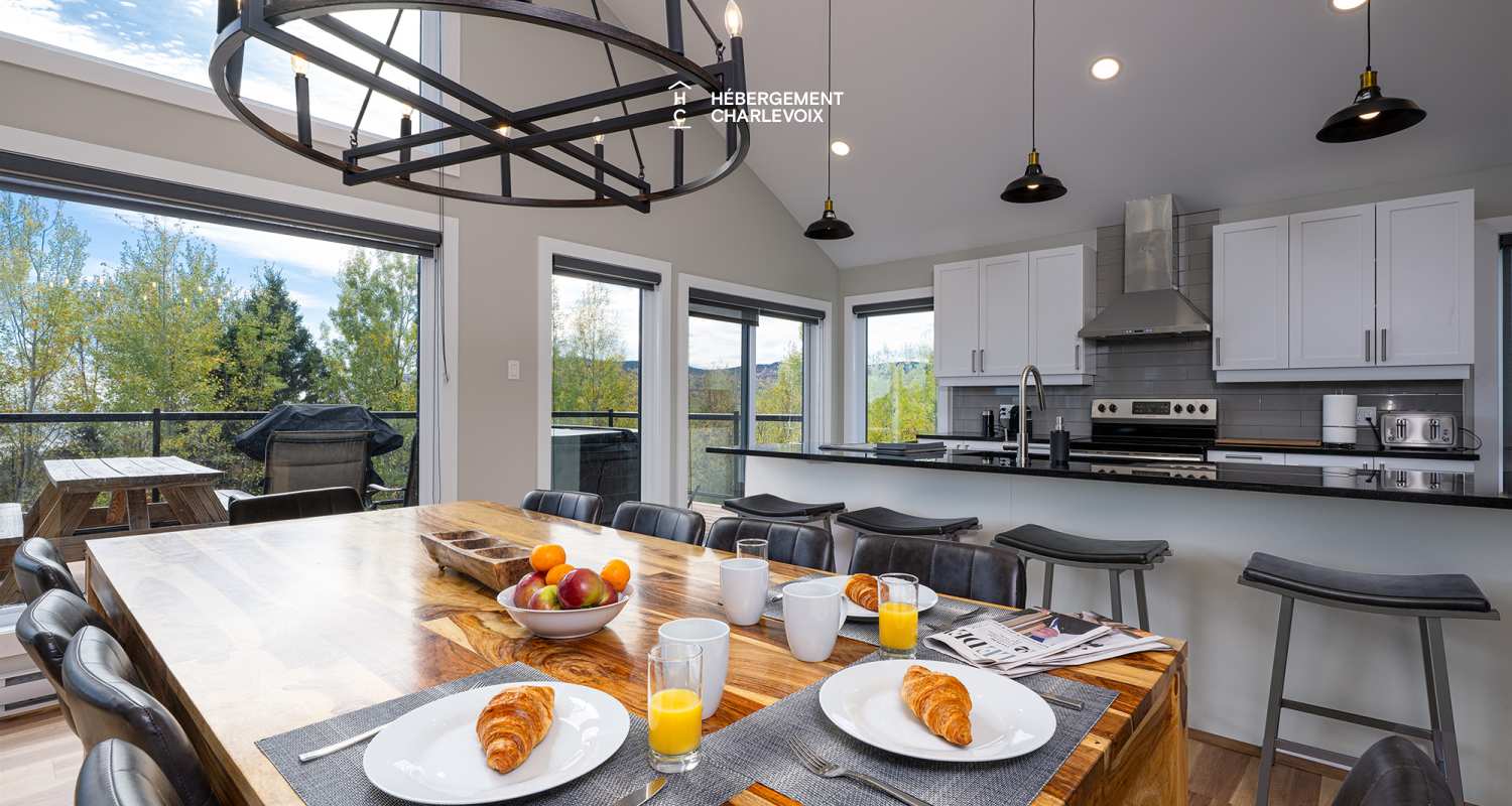 AUB-49H - Séjour inoubliable dans Charlevoix avec vue sur le fleuve 