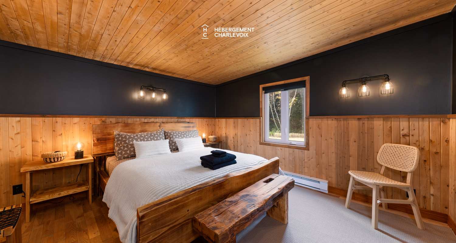 BLU-673 - NOUVEAU CHALET! Situé au pied du centre de ski, Mont Grand-Fonds!