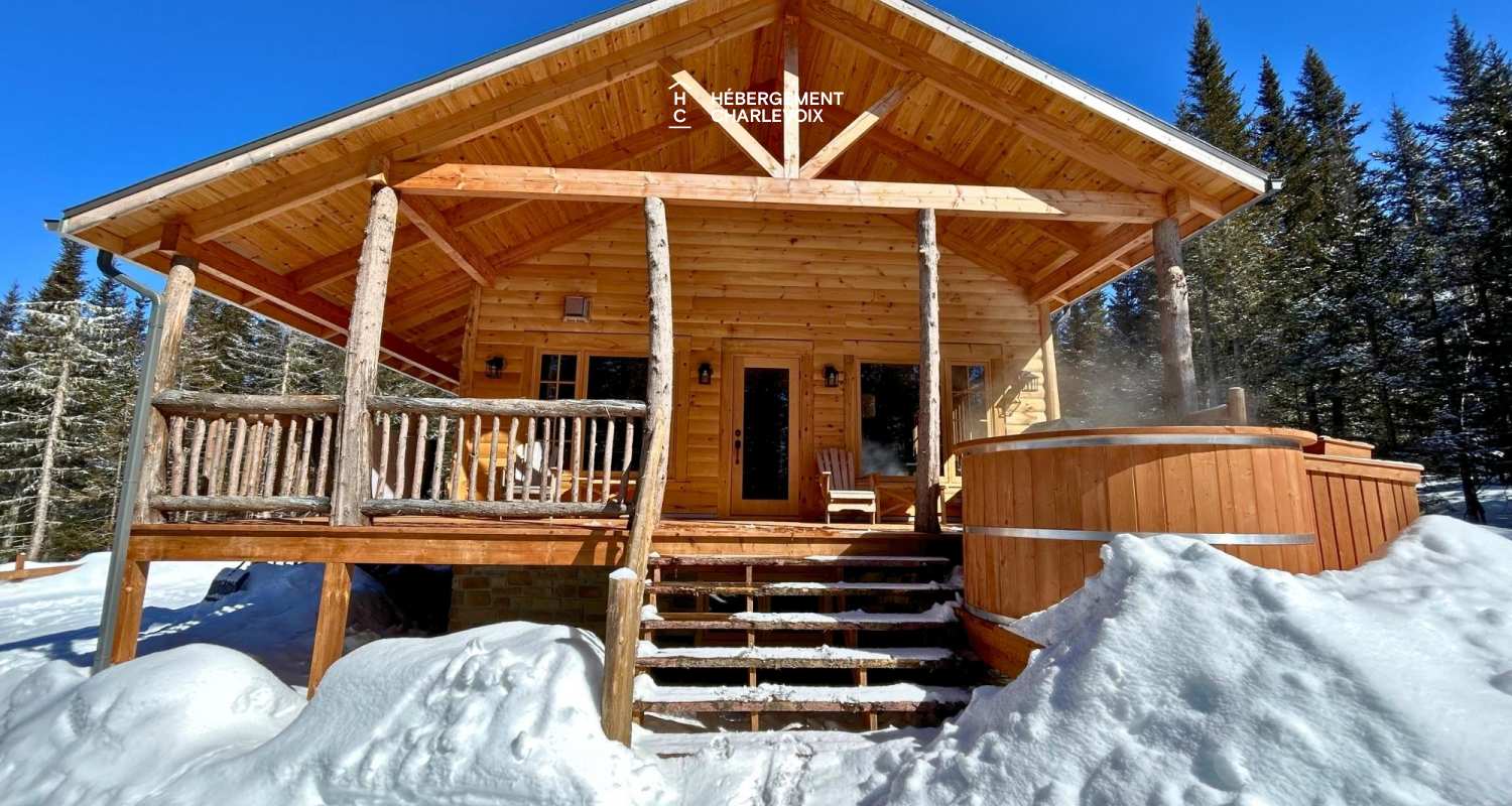 CAB-95 - Located in nature, in the heart of Charlevoix in the boreal forest of Quebec.