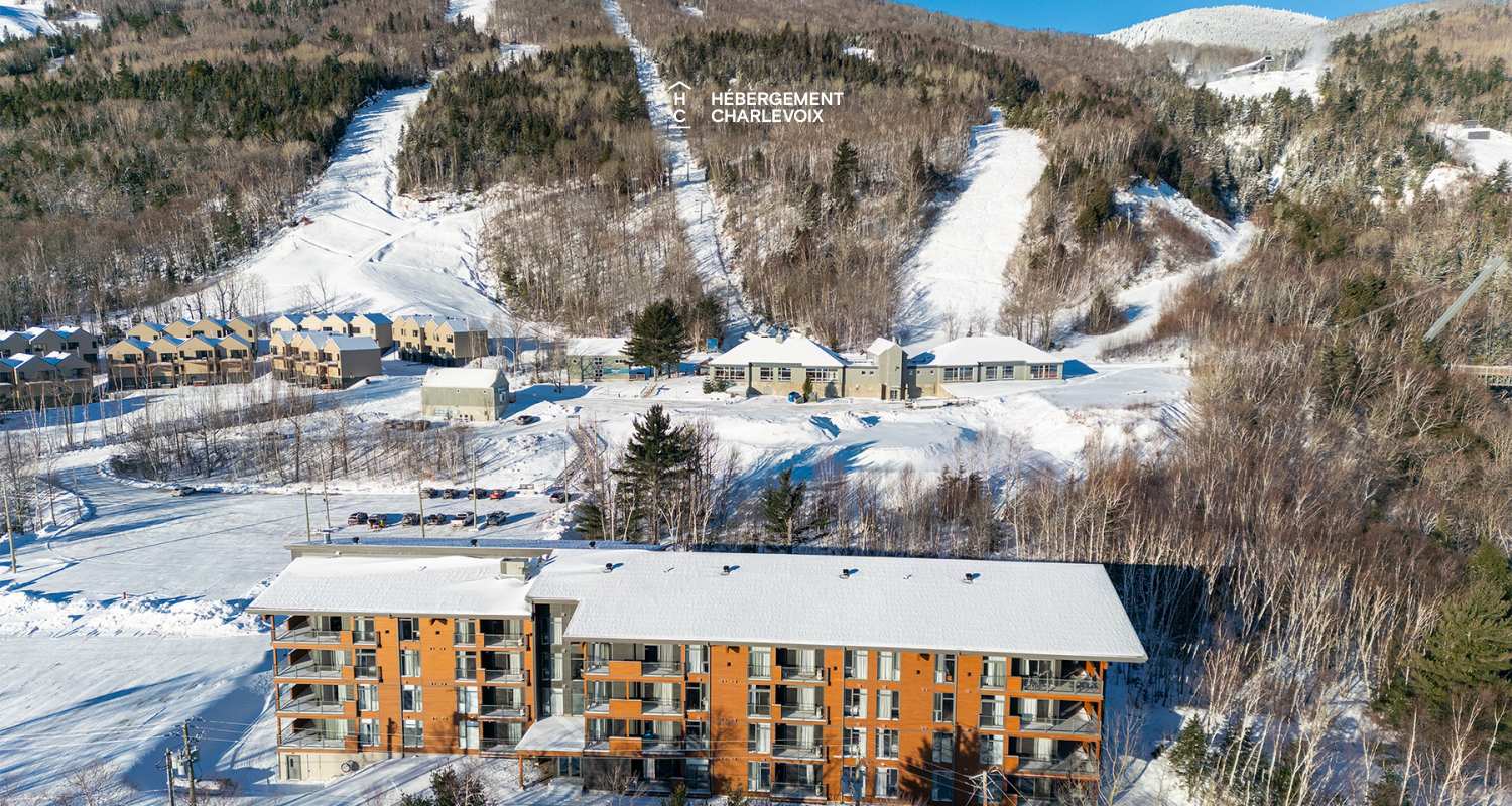 Cache 2 chambres-2 lits Queen, 2 lits simples superposés, 1 divan-lit - 1 à 8 personnes - Idéal pour l'hiver tout comme l'été