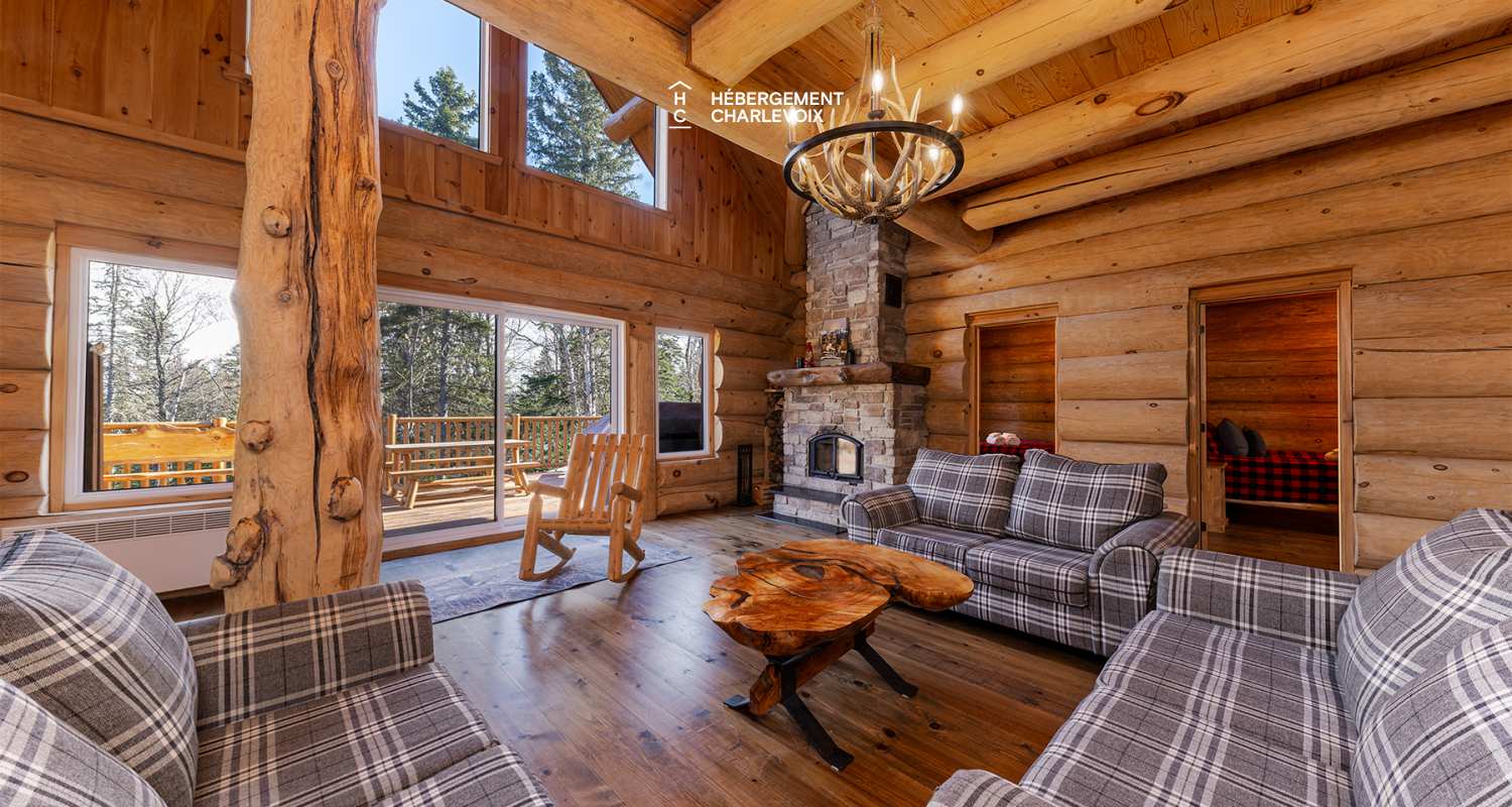 DUC-24 - Chalet en bois rond pour 18 personnes