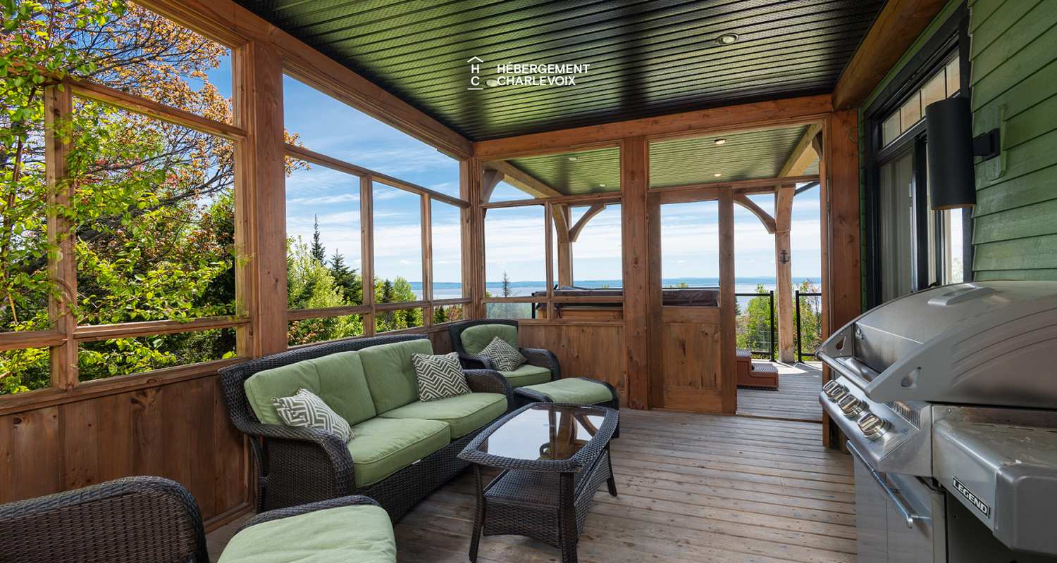 JAM-62 - Chalet confortable avec une vue imprenable sur le fleuve et les pentes