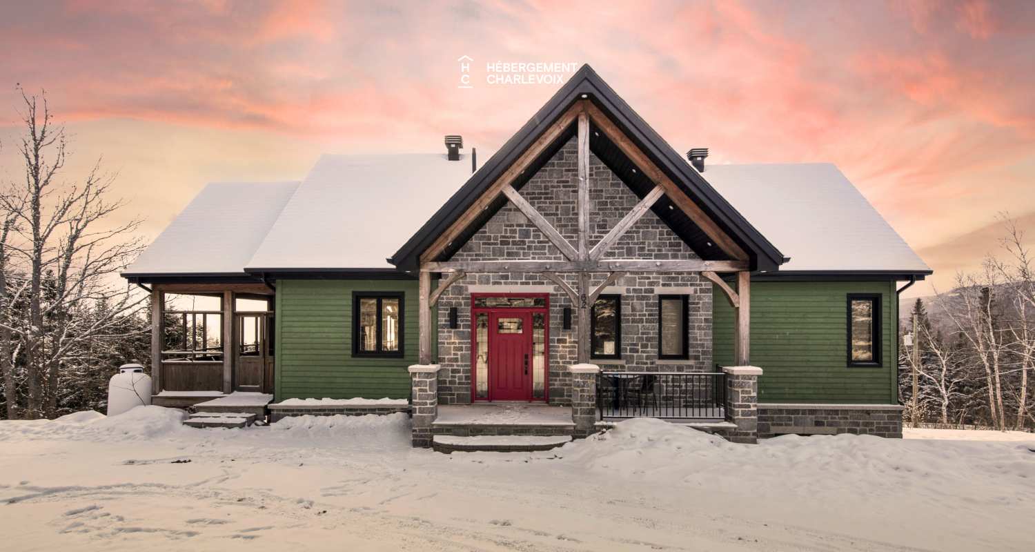 JAM-62 - Chalet confortable avec une vue imprenable sur le fleuve et les pentes