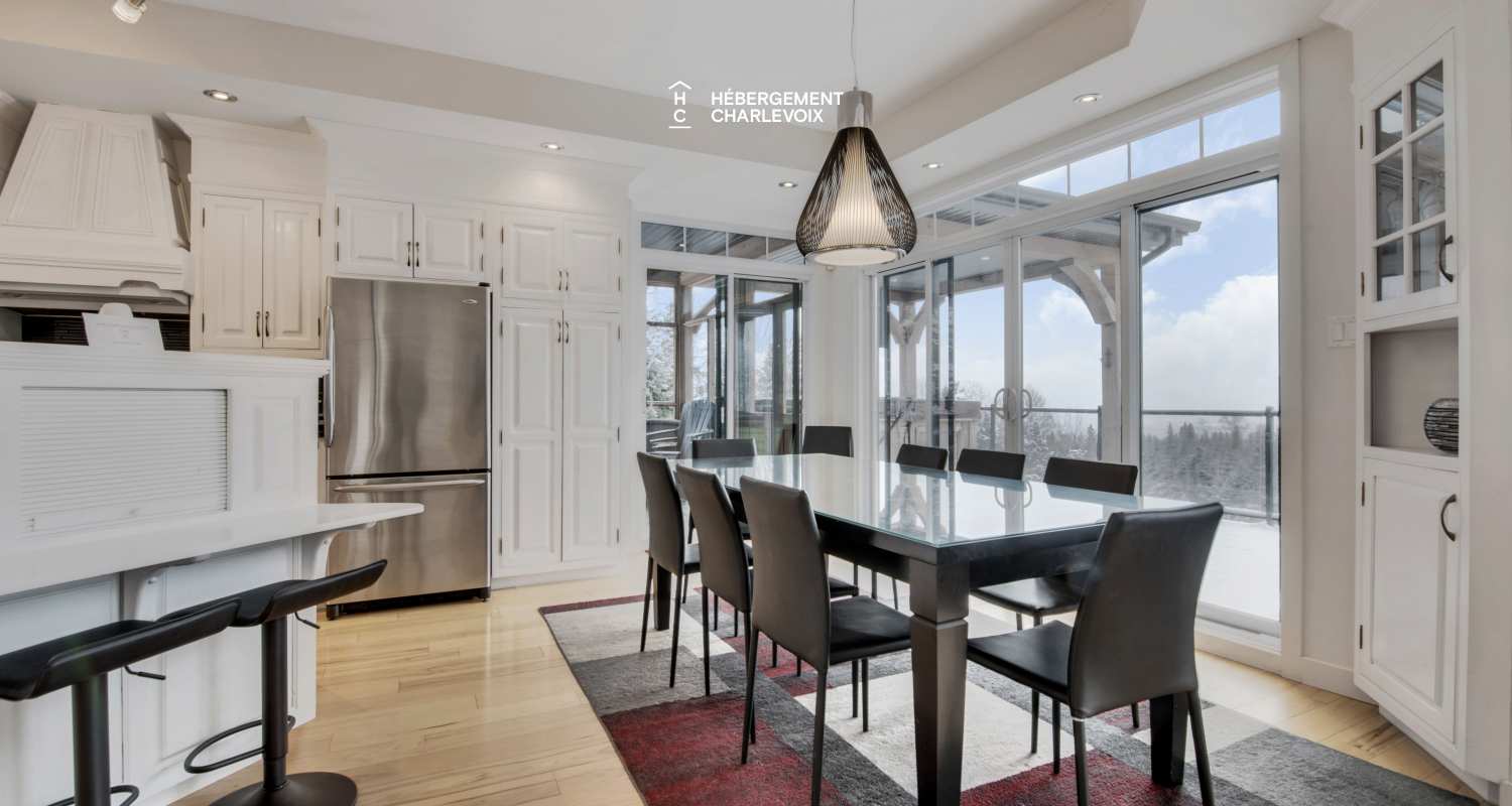 JAM-62 - Chalet confortable avec une vue imprenable sur le fleuve et les pentes