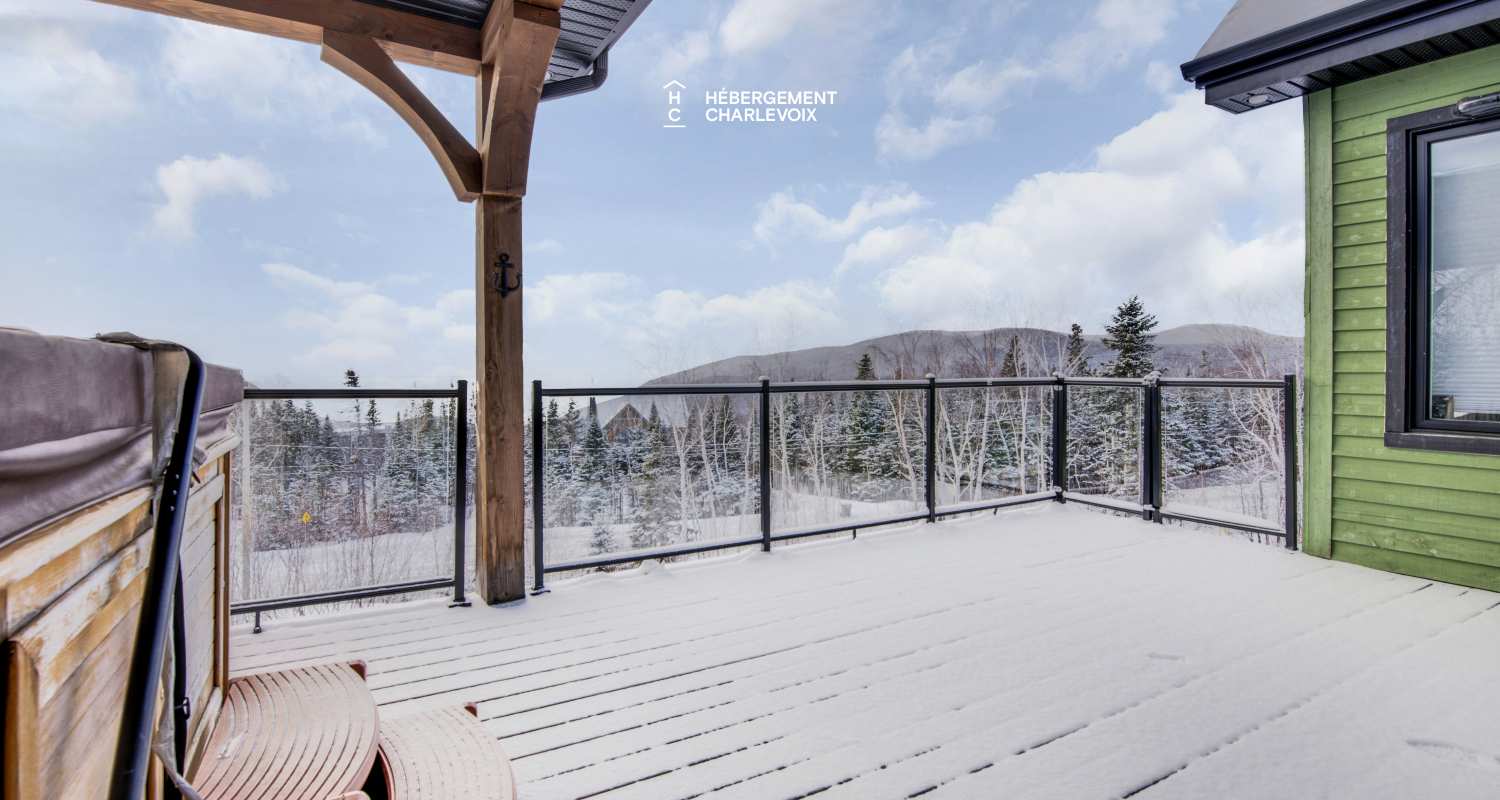 JAM-62 - Chalet confortable avec une vue imprenable sur le fleuve et les pentes