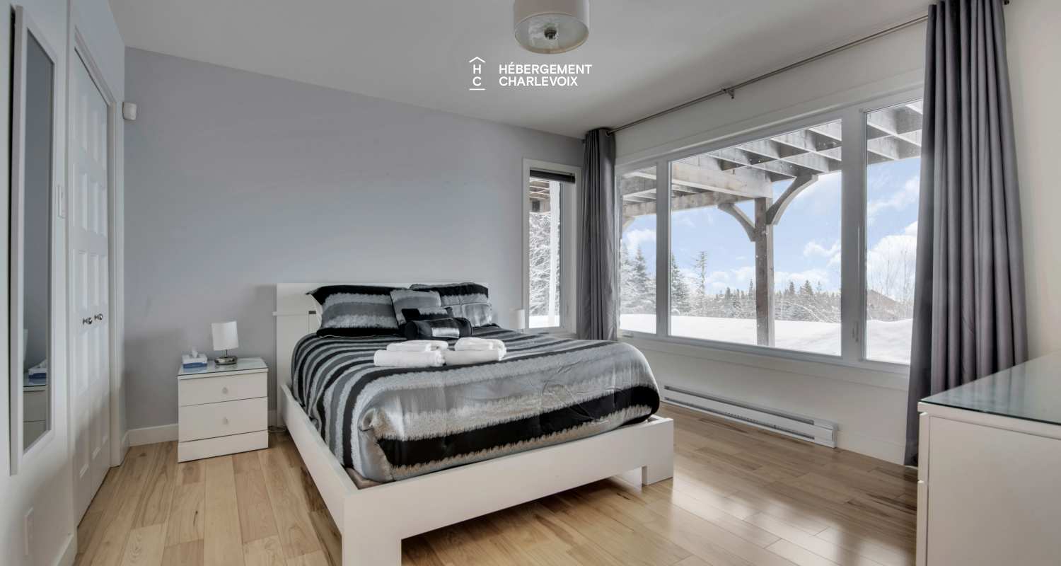 JAM-62 - Chalet confortable avec une vue imprenable sur le fleuve et les pentes