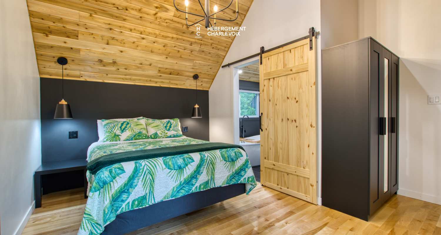 NOUF-256 - Chalet sur le bord d'un lac avec sentier, cascade et étang