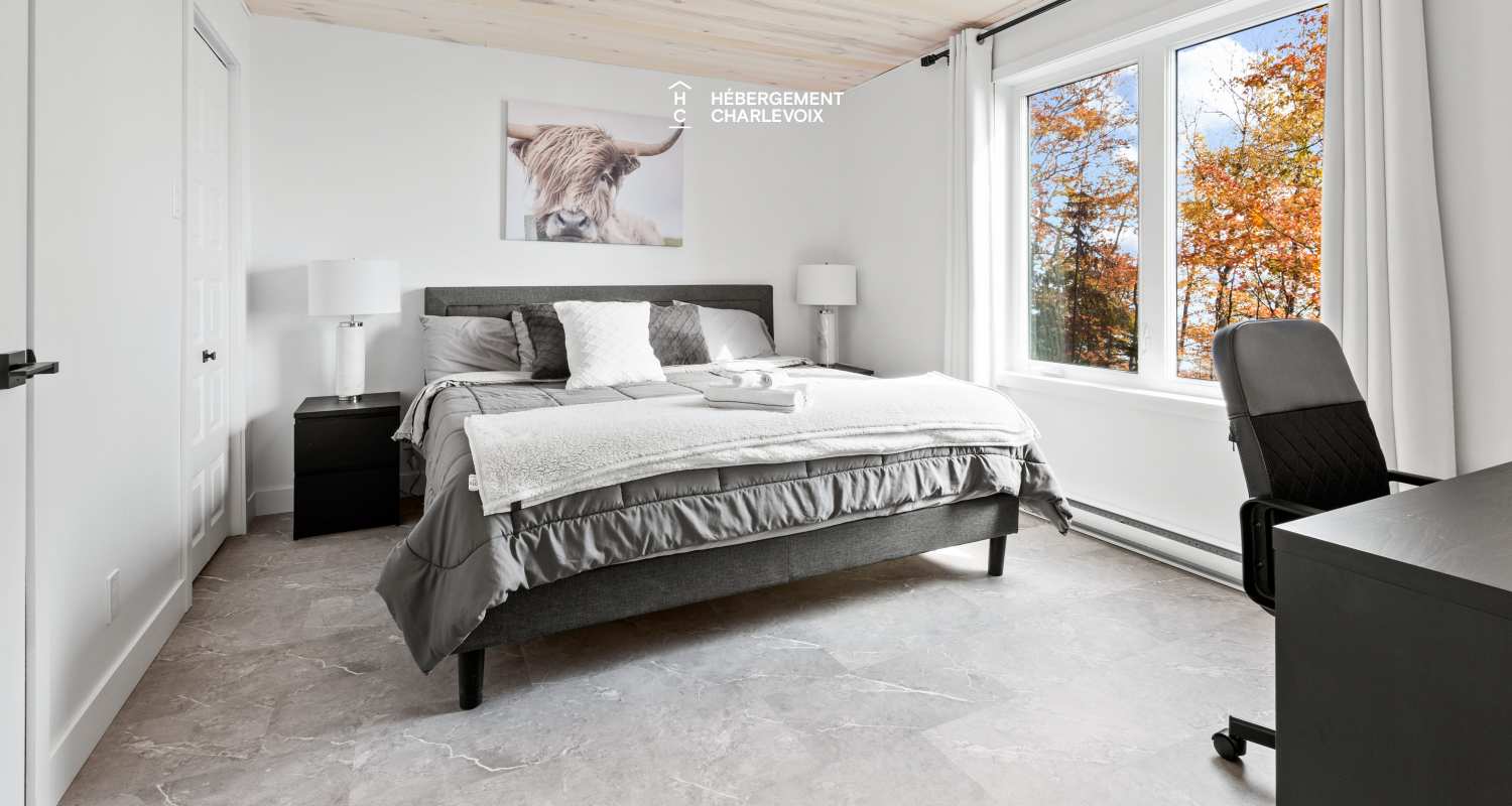 ROC-40 - Chalet neuf avec look contemporain avec vue sur le fleuve !