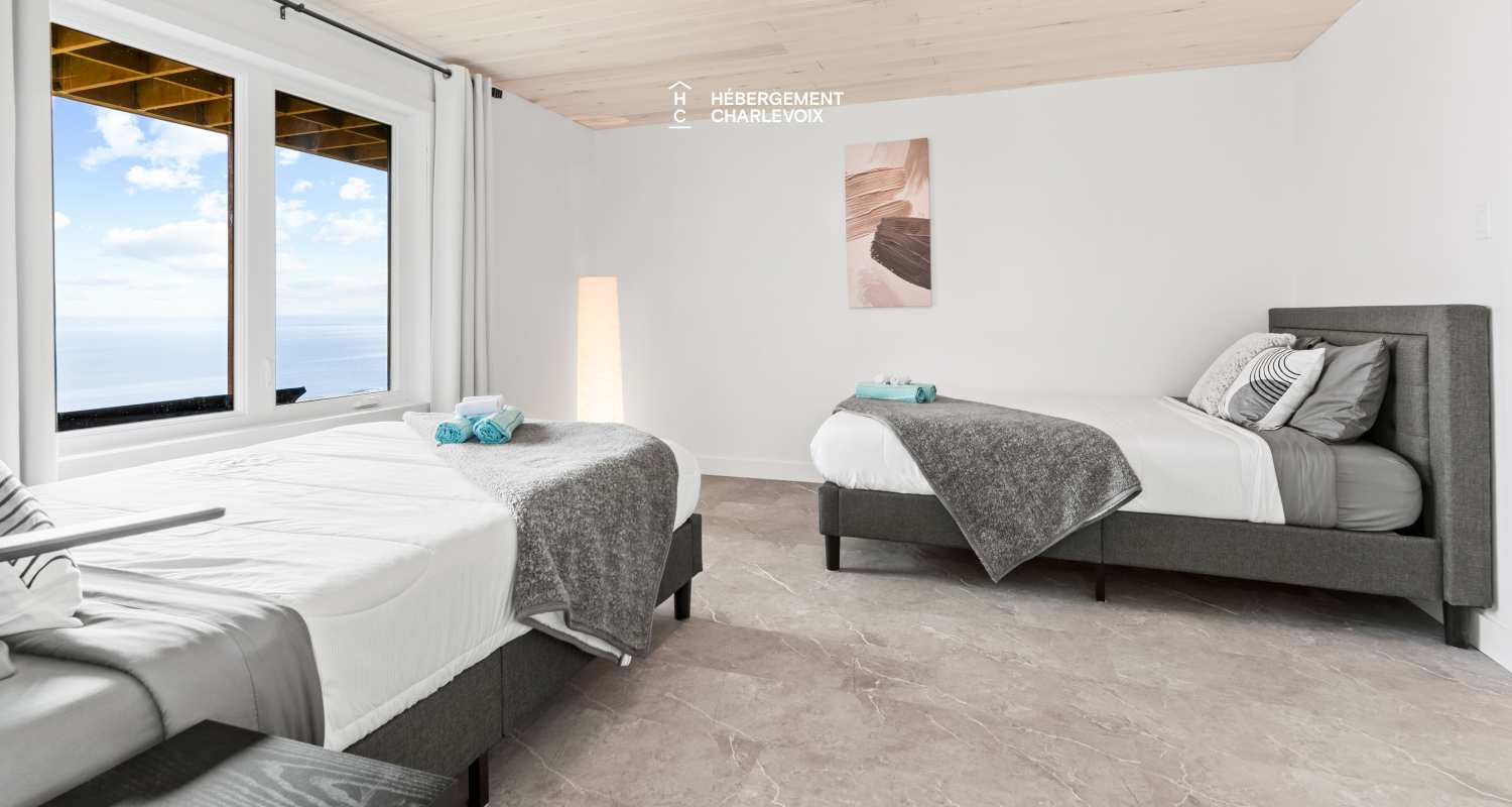 ROC-40 - Chalet neuf avec look contemporain avec vue sur le fleuve !