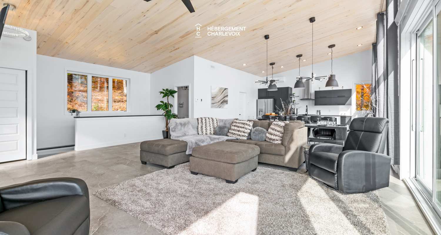 ROC-40 - Chalet neuf avec look contemporain avec vue sur le fleuve !