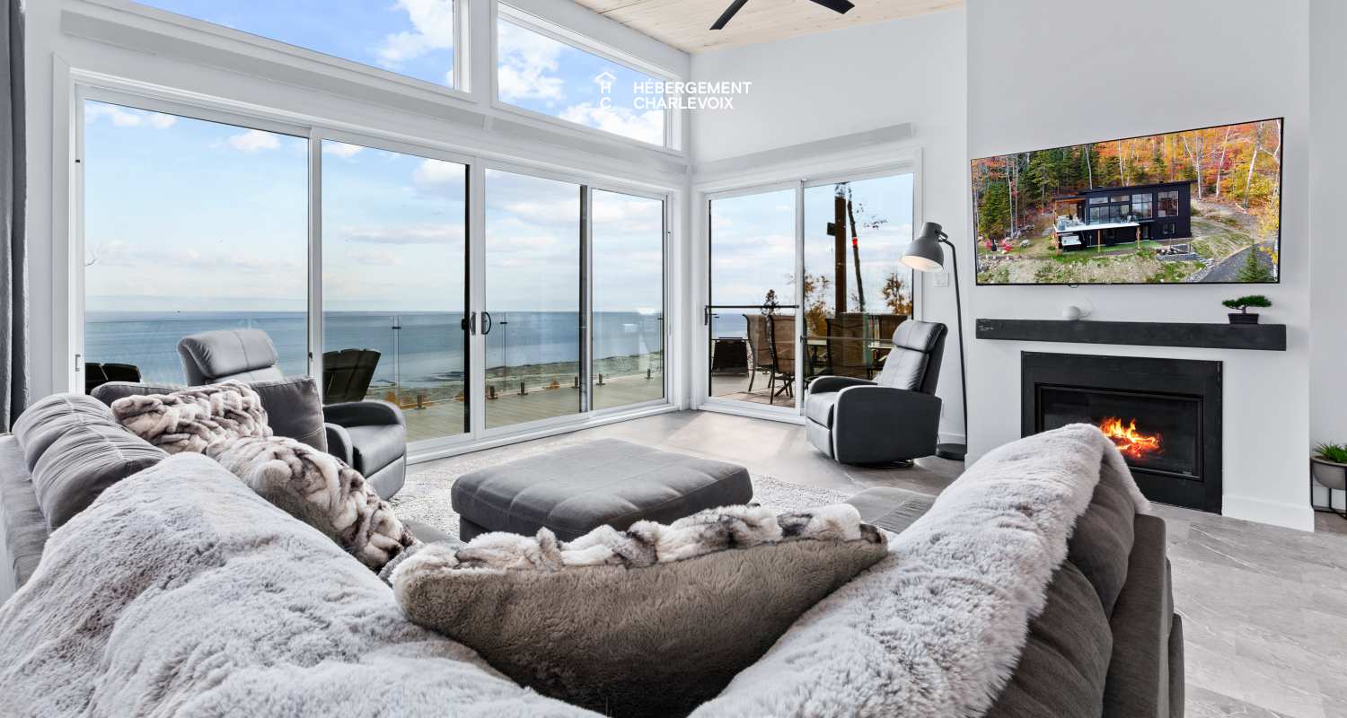 ROC-40 - Chalet neuf avec look contemporain avec vue sur le fleuve !