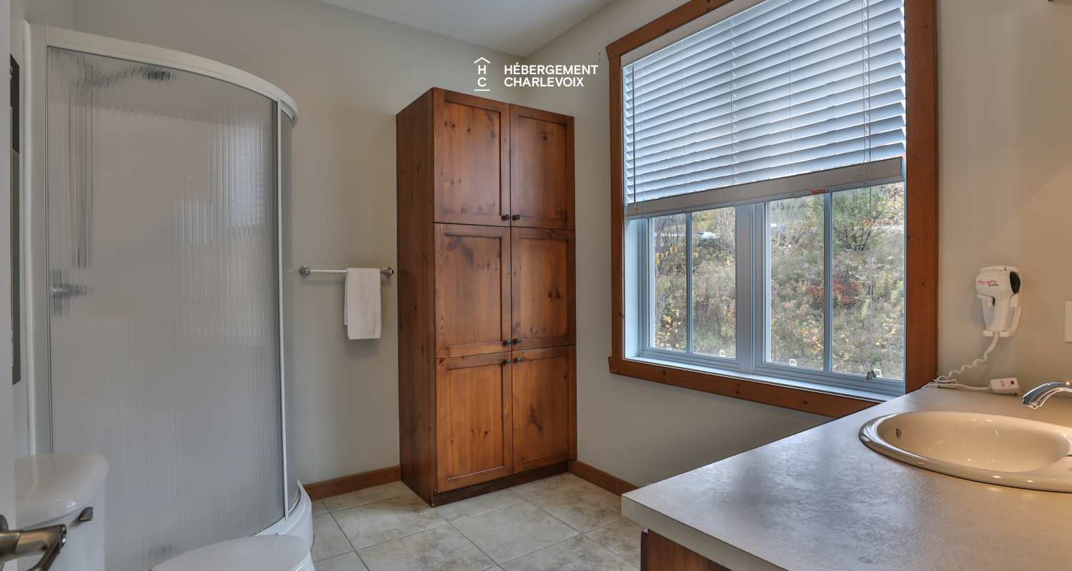 ANO-121B - 10 minutes from the Massif with a view of the St. Lawrence River!