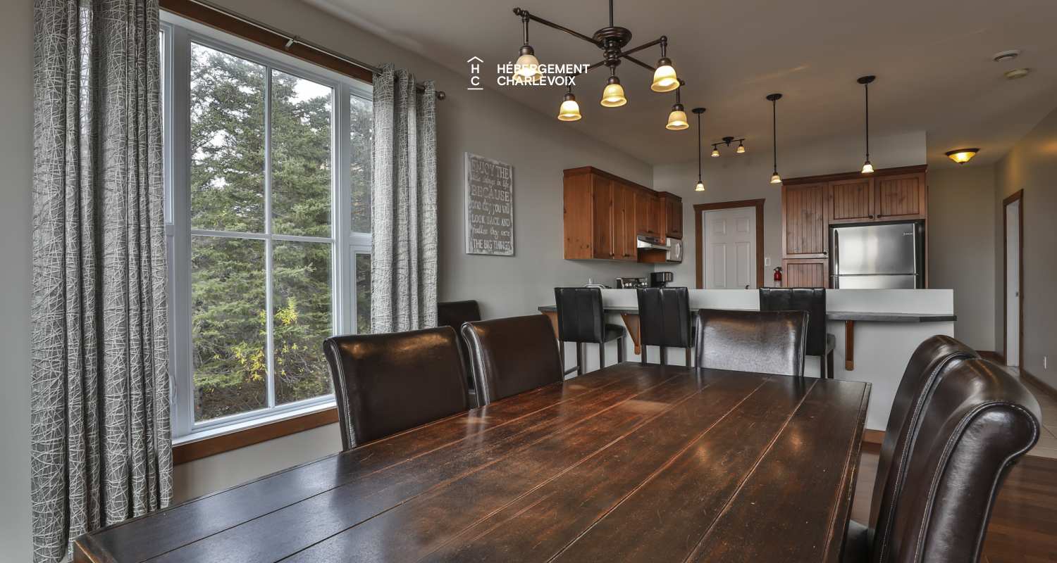 ANO-121B - 10 minutes from the Massif with a view of the St. Lawrence River!