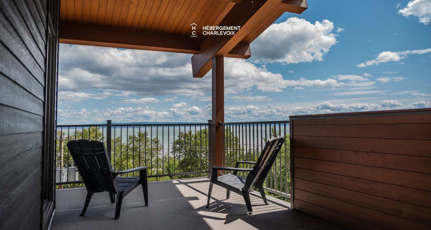 Cache 3 chambres, 1 lit King, 1 lit Queen, 2 lits simples superposés, 1 divan-lit - unité de coin - 1 à 8 personnes - 