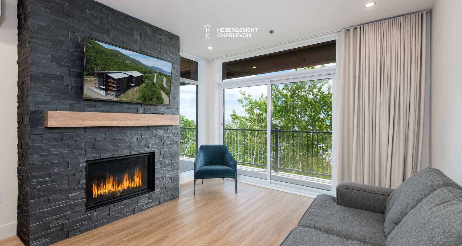 Cache 3 chambres, 1 lit King, 1 lit Queen, 2 lits simples superposés, 1 divan-lit - unité de coin - 1 à 8 personnes - 