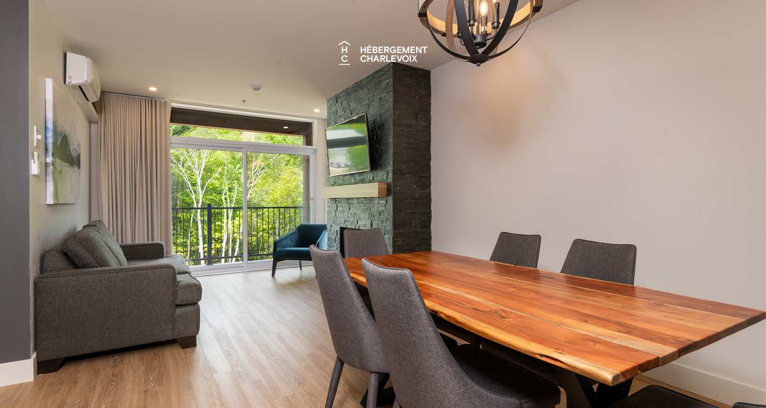 Cache 3 chambres, 1 lit King, 1 lit Queen, 2 lits simples superposés, 1 divan-lit - unité de coin - 1 à 8 personnes - 