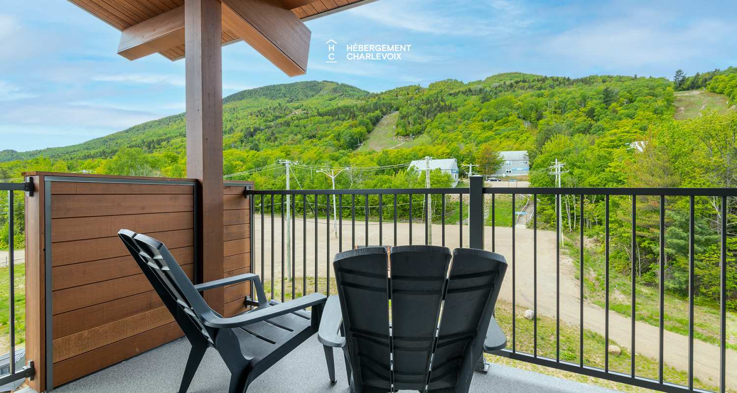 Cache 2 chambres-2 lits Queen, 2 lits simples superposés, 1 divan-lit - 1 à 8 personnes - Idéal pour l'hiver tout comme l'été