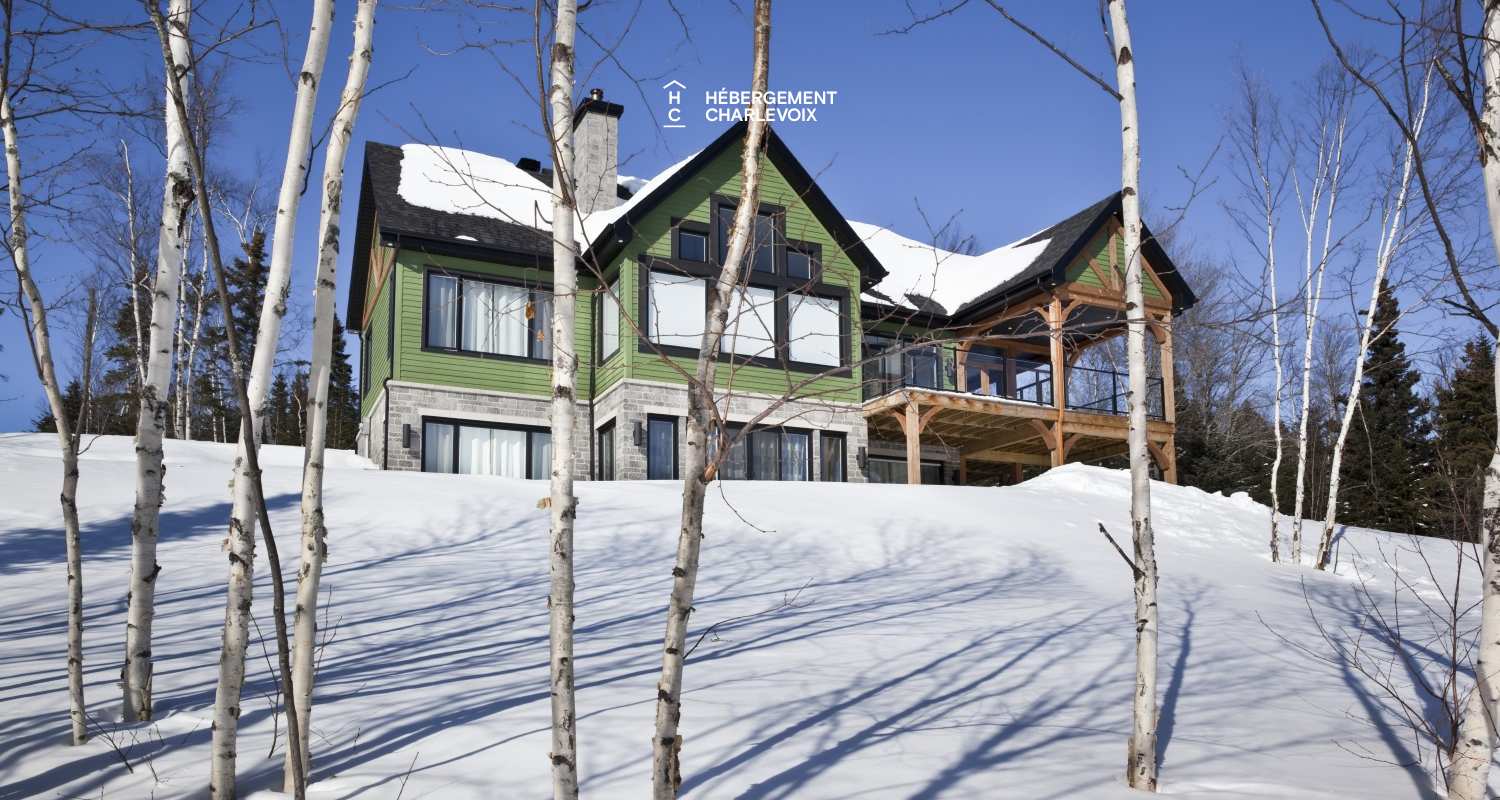 JAM-62 - Chalet confortable avec une vue imprenable sur le fleuve et les pentes