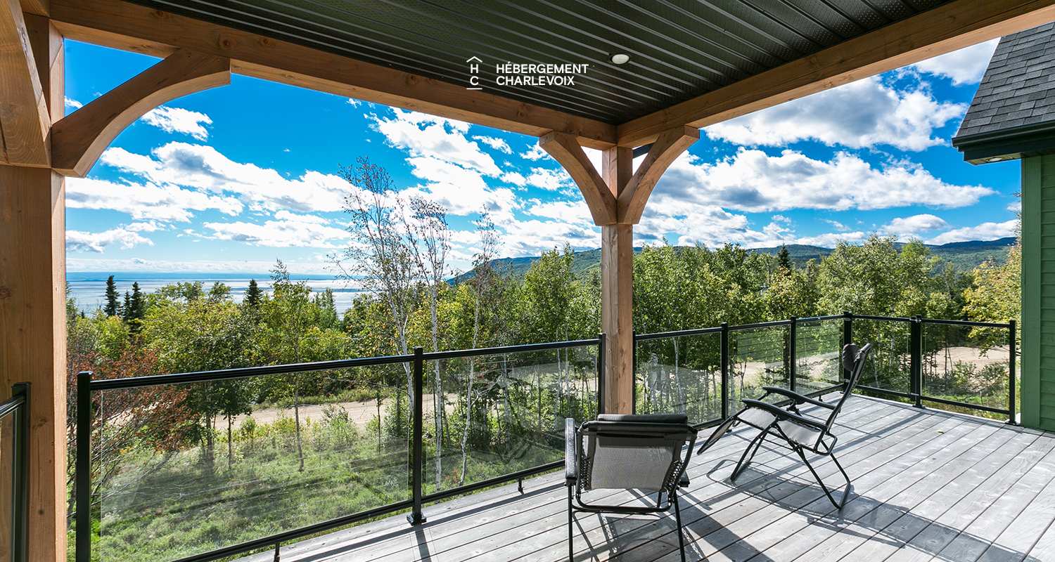 JAM-62 - Chalet confortable avec une vue imprenable sur le fleuve et les pentes