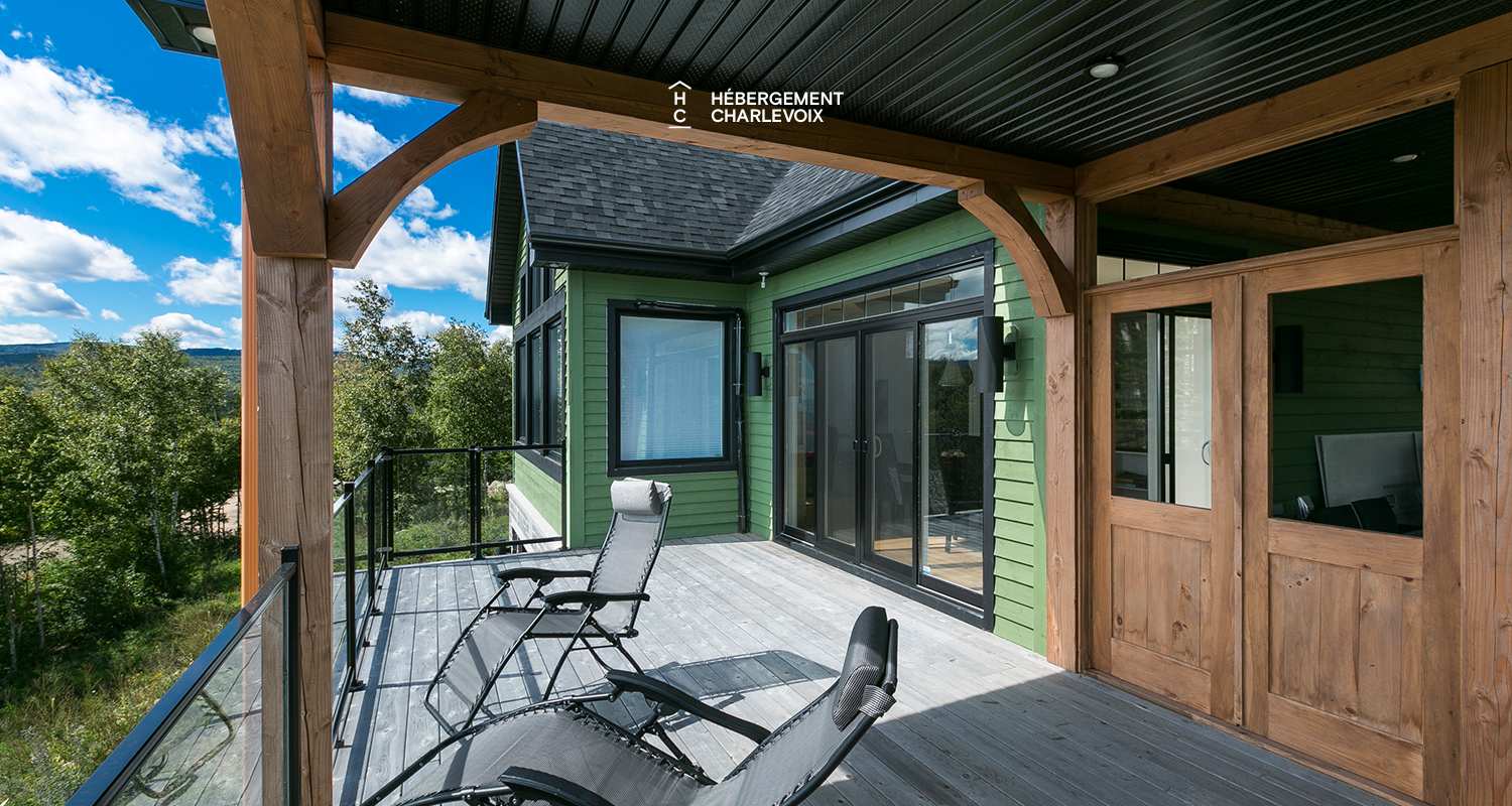 JAM-62 - Chalet confortable avec une vue imprenable sur le fleuve et les pentes